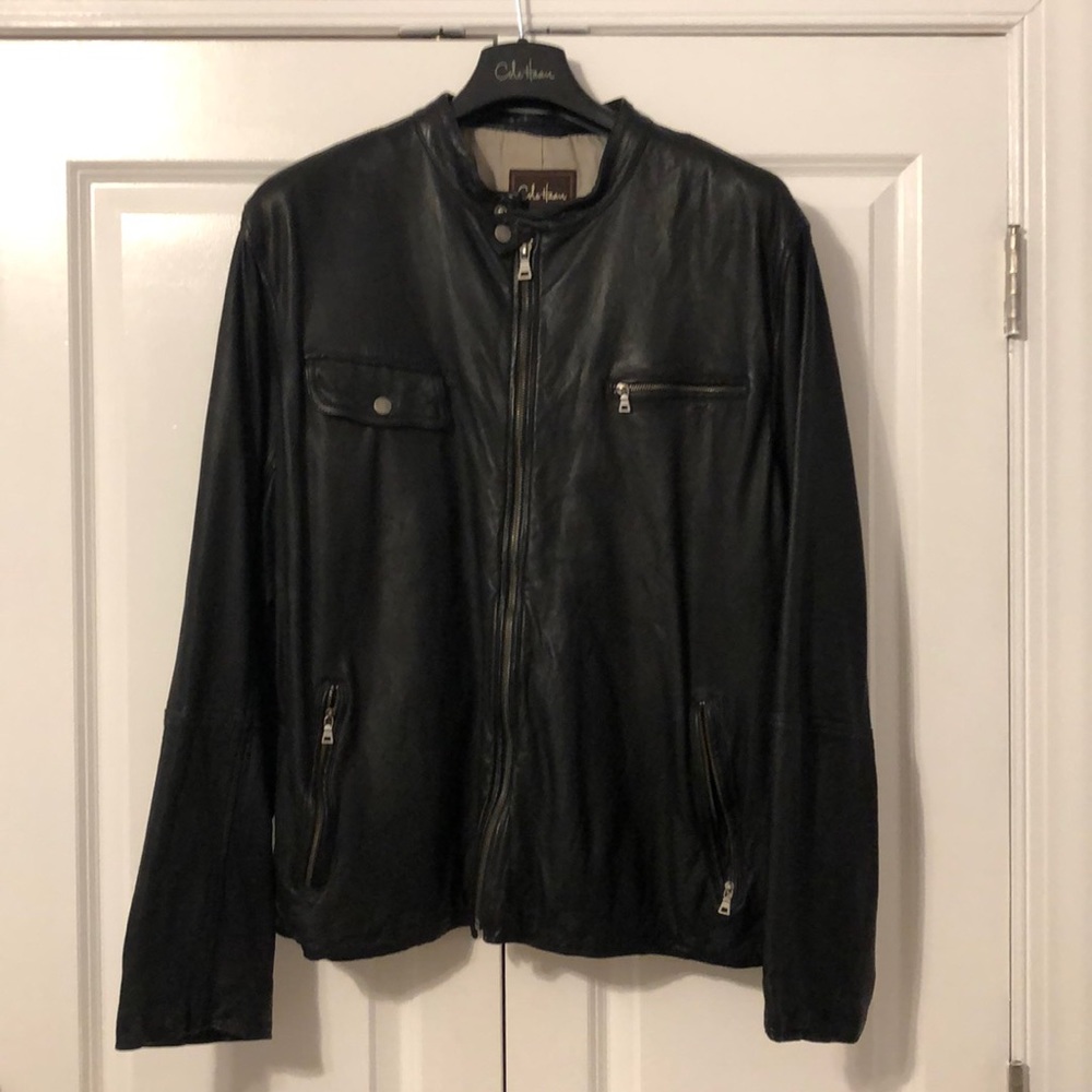 Men’s Cole Haan Black Leather Jacket